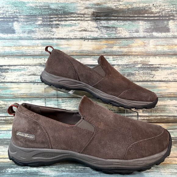 Eddie Bauer Loafers Mens Sz 11 Brown Suede Slip On Comfort Casual Moccasins Shoe main image 8